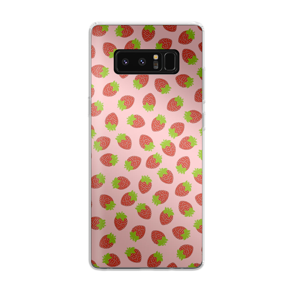 Strawberries Pattern Galaxy Note 8 Case