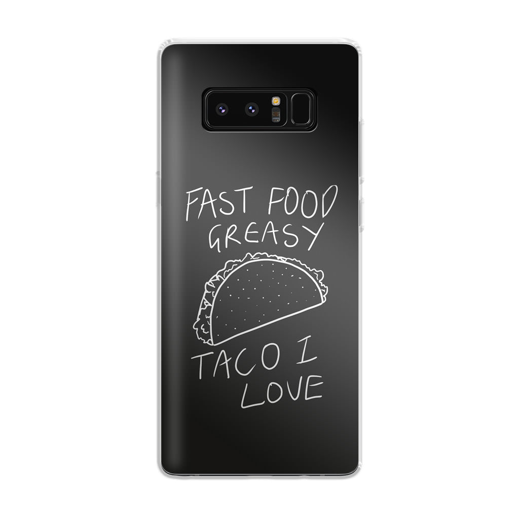 Taco Lover Galaxy Note 8 Case