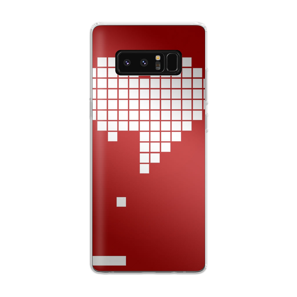 Tetris Heart Galaxy Note 8 Case