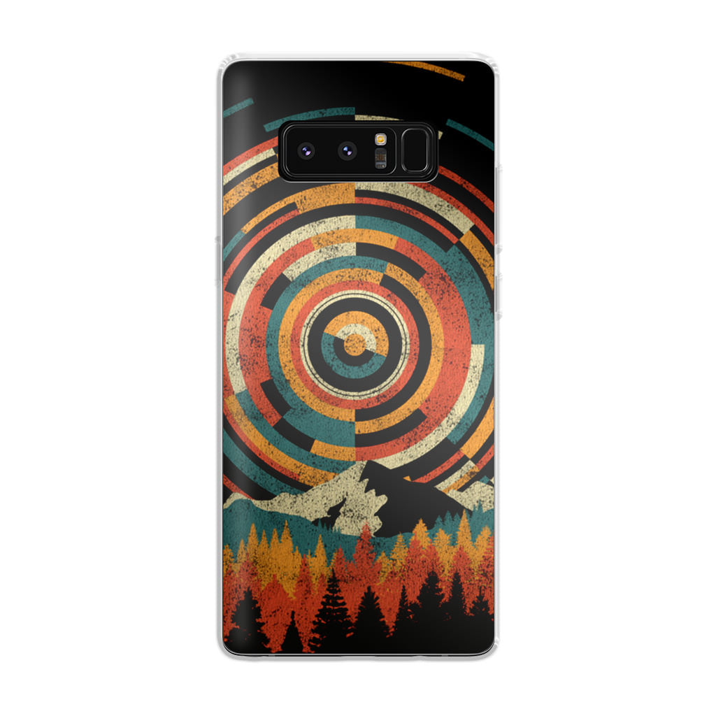 The Geometry Of Sunrise Galaxy Note 8 Case