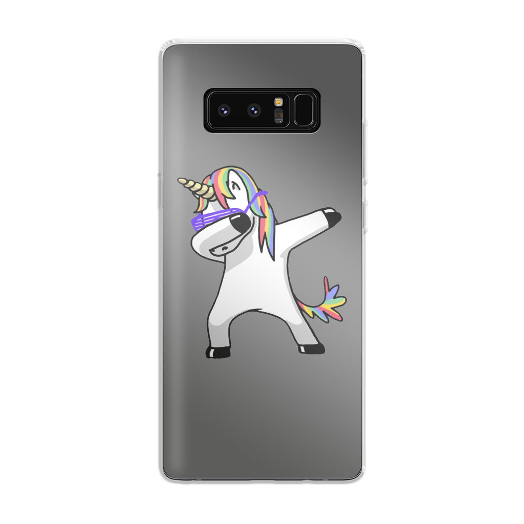 Unicorn Dabbing Grey Galaxy Note 8 Case