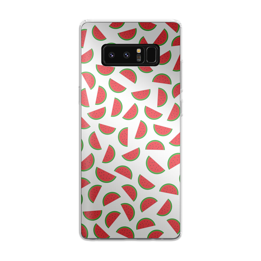 Watermelon Fruit Pattern White Galaxy Note 8 Case