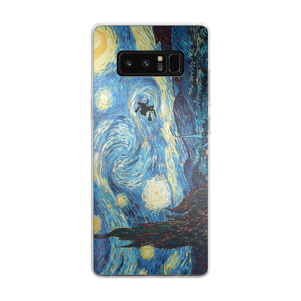 Witch on The Starry Night Sky Galaxy Note 8 Case