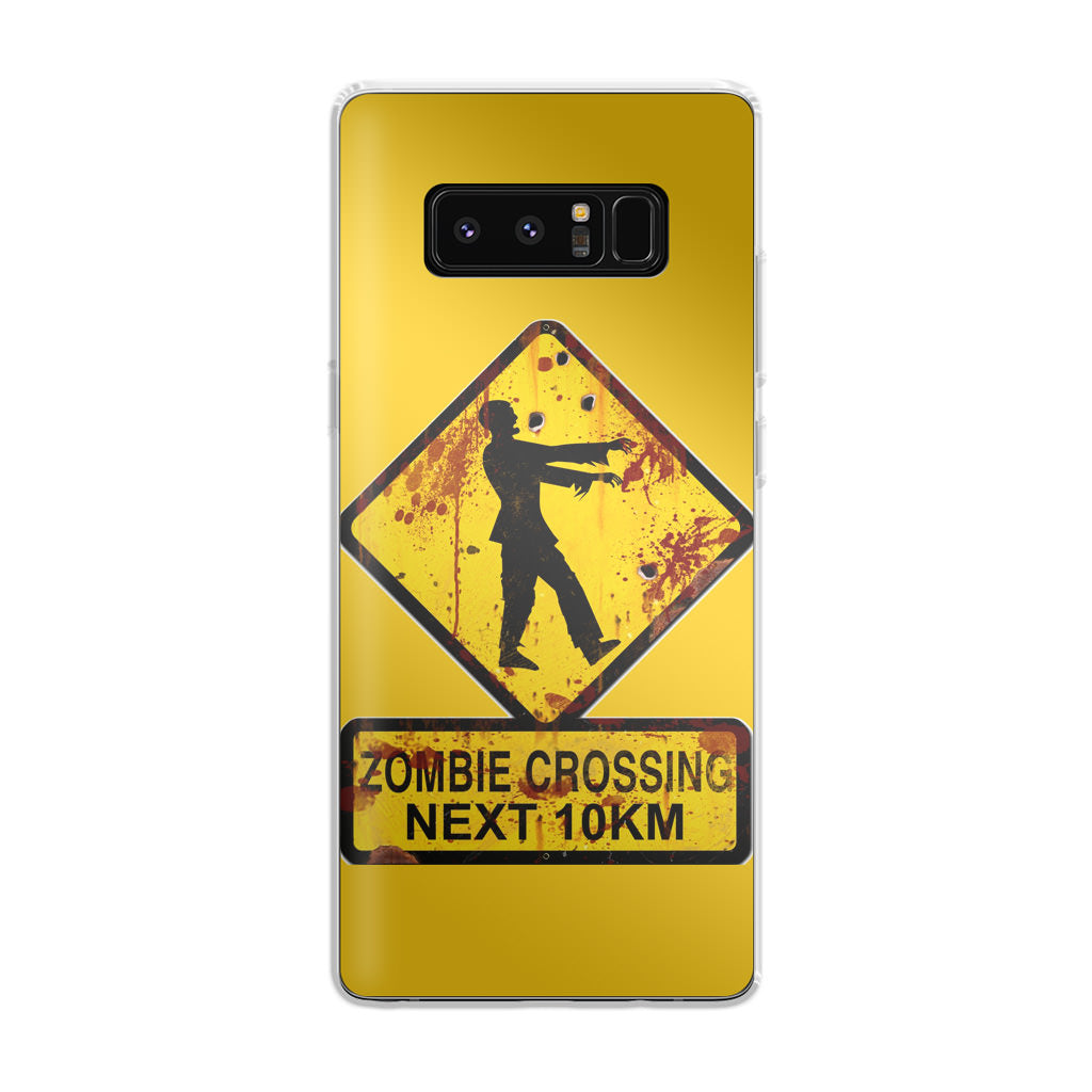 Zombie Crossing Sign Galaxy Note 8 Case