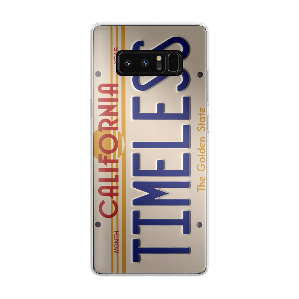 Back to the Future License Plate Timeless Galaxy Note 8 Case