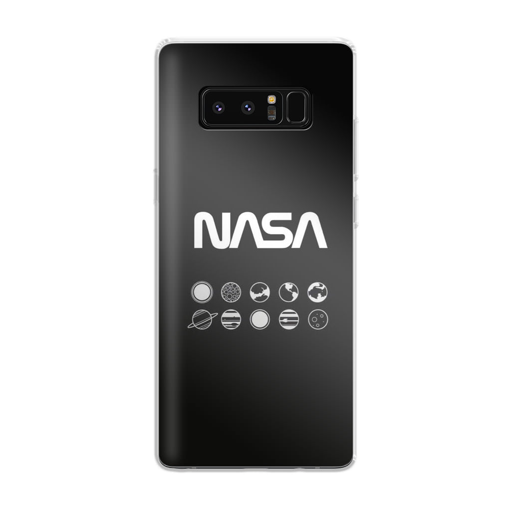 NASA Minimalist Galaxy Note 8 Case