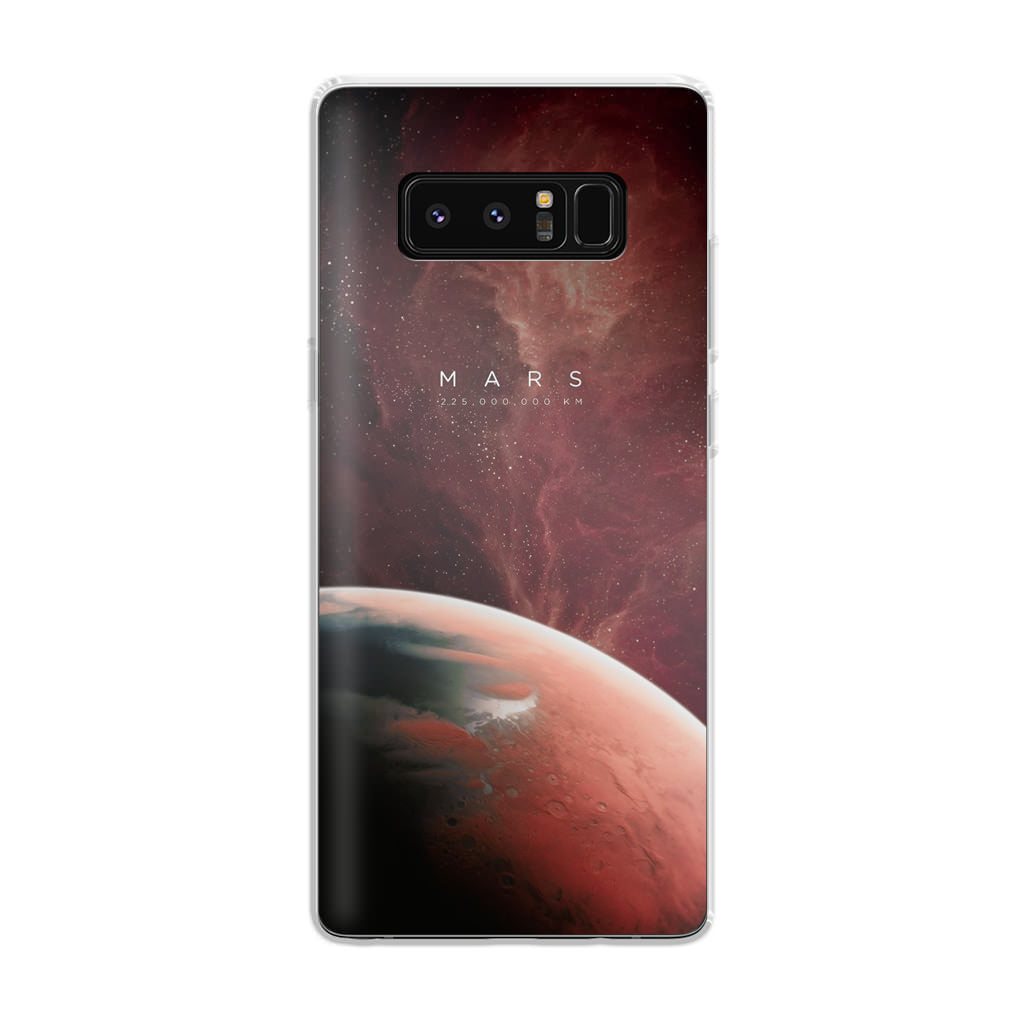 Planet Mars Galaxy Note 8 Case