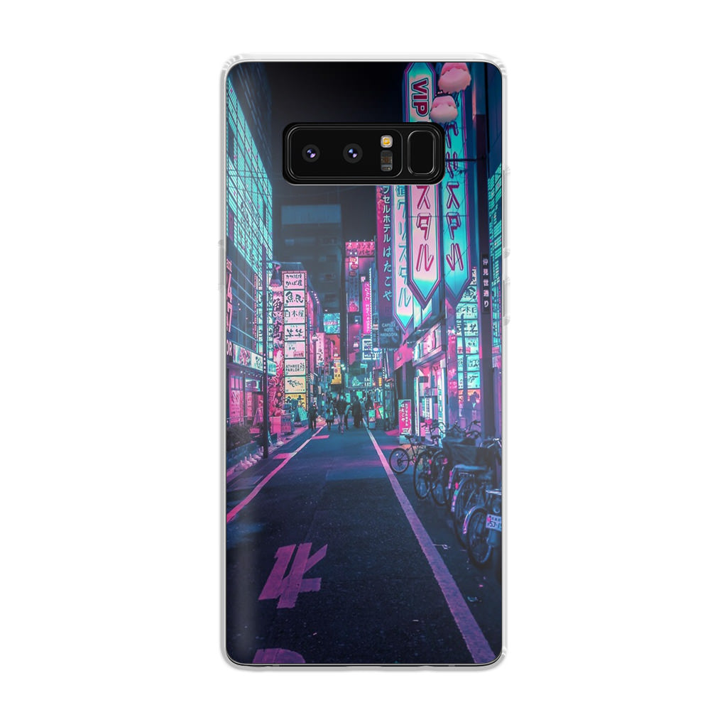 Tokyo Street Wonderful Neon Galaxy Note 8 Case