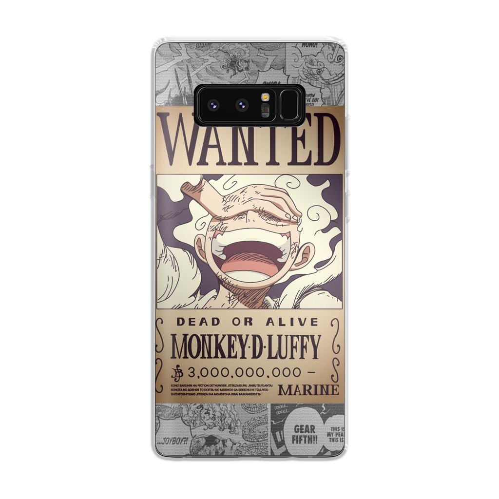 Gear 5 Wanted Poster Galaxy Note 8 Case