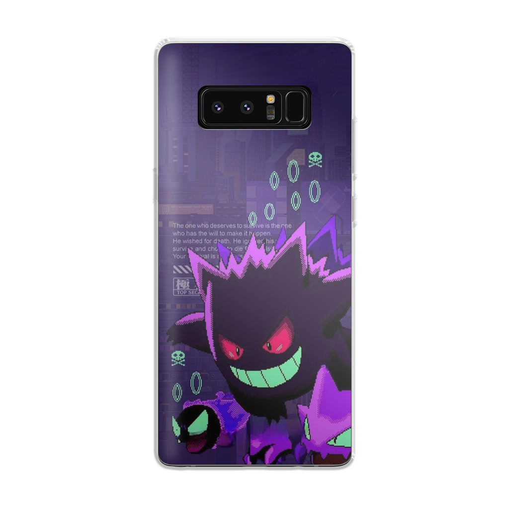 Gengar Pixel Art Galaxy Note 8 Case