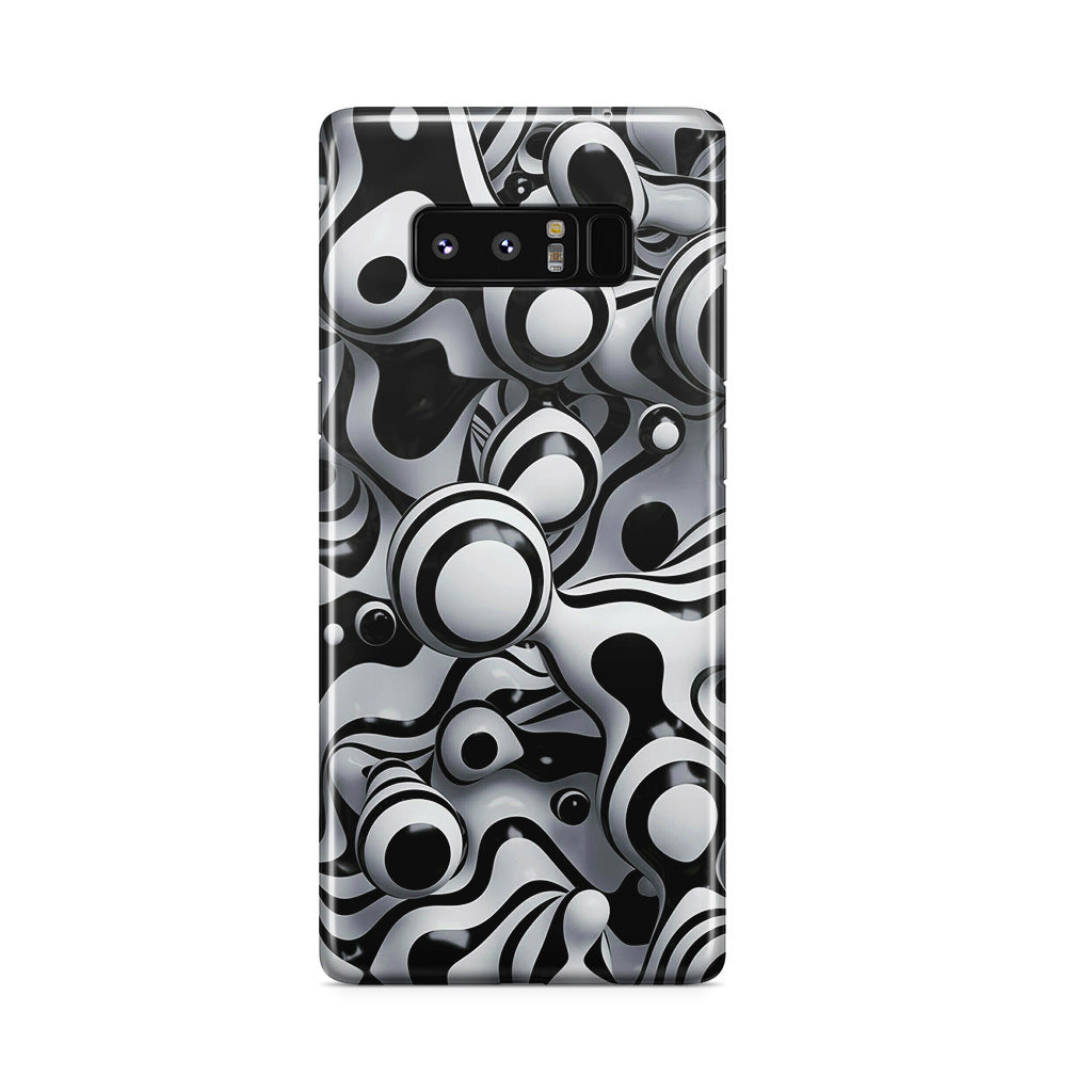 Abstract Art Black White Galaxy Note 8 Case