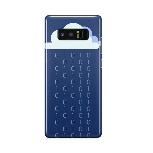 Abstract Binary Minimalist Galaxy Note 8 Case