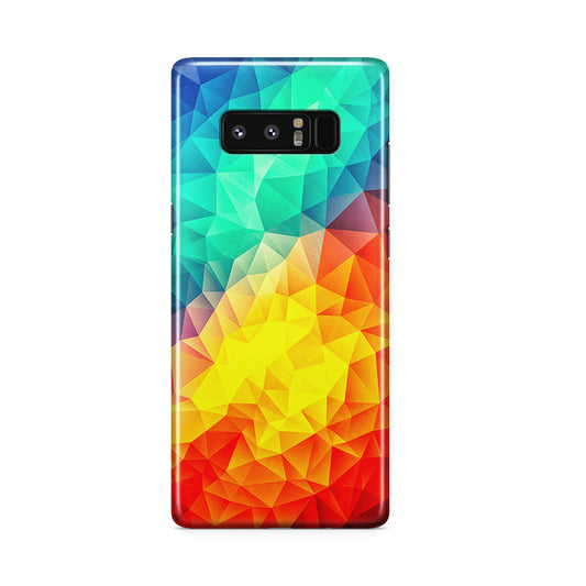 Abstract Multicolor Cubism Painting Galaxy Note 8 Case