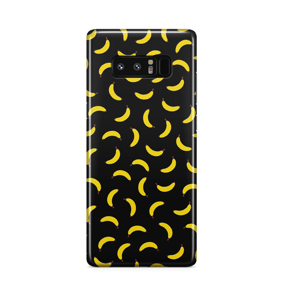 Bananas Fruit Pattern Black Galaxy Note 8 Case