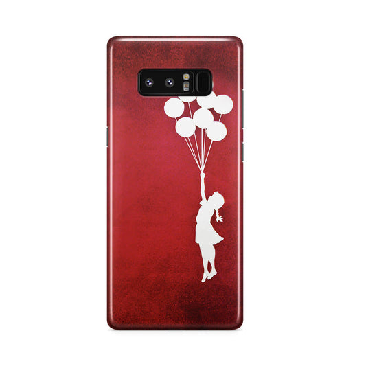 Banksy Girl With Balloons Red Galaxy Note 8 Case