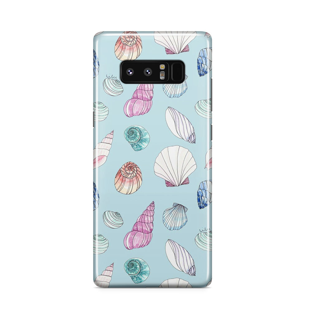 Beach Shells Pattern Galaxy Note 8 Case