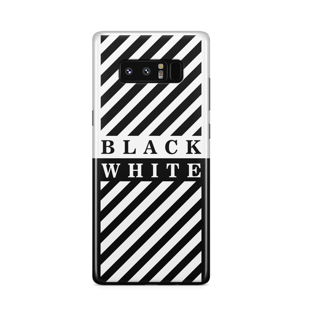 Black White Stripes Galaxy Note 8 Case