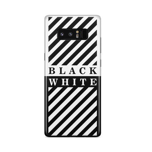 Black White Stripes Galaxy Note 8 Case