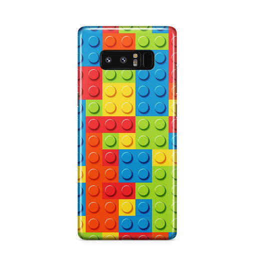 Blocks Rainbow Pattern Galaxy Note 8 Case