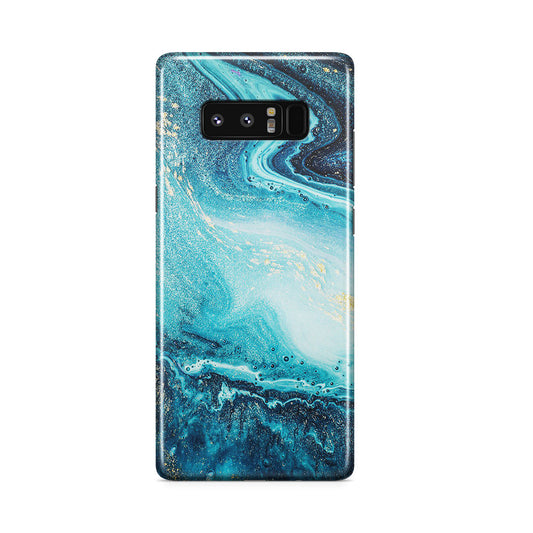 Blue Water Glitter Galaxy Note 8 Case
