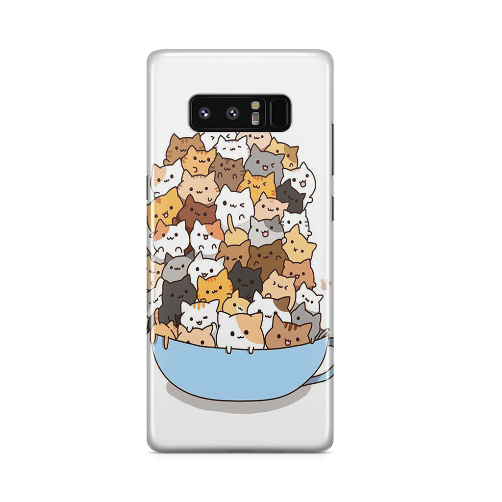 Cats on A Bowl Galaxy Note 8 Case