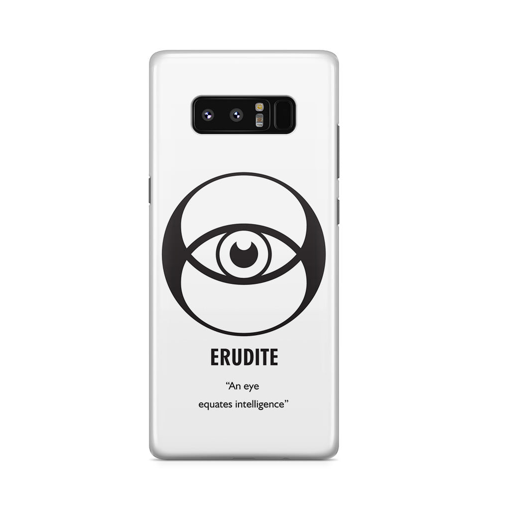 Erudite Divergent Faction Galaxy Note 8 Case