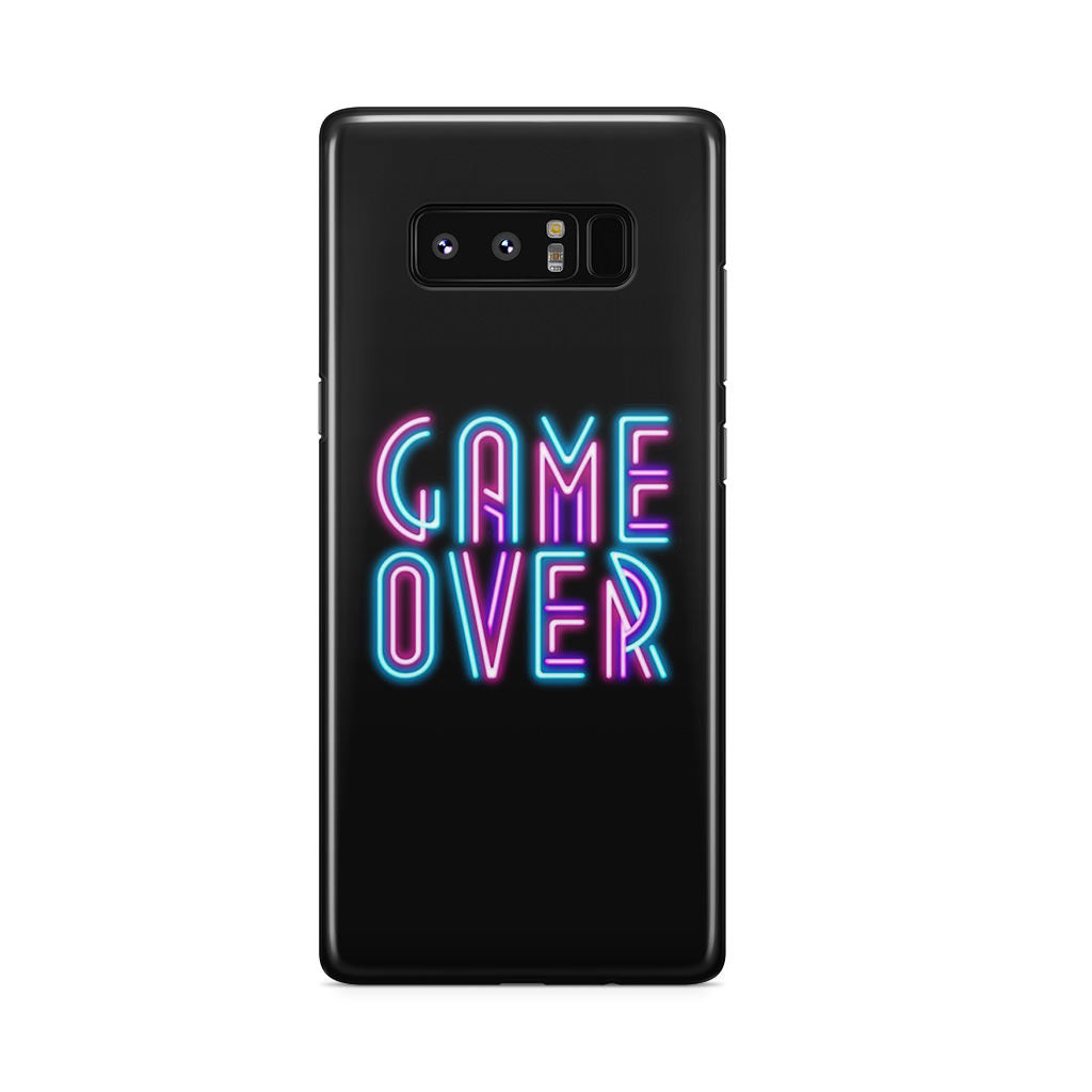 Game Over Neon Galaxy Note 8 Case