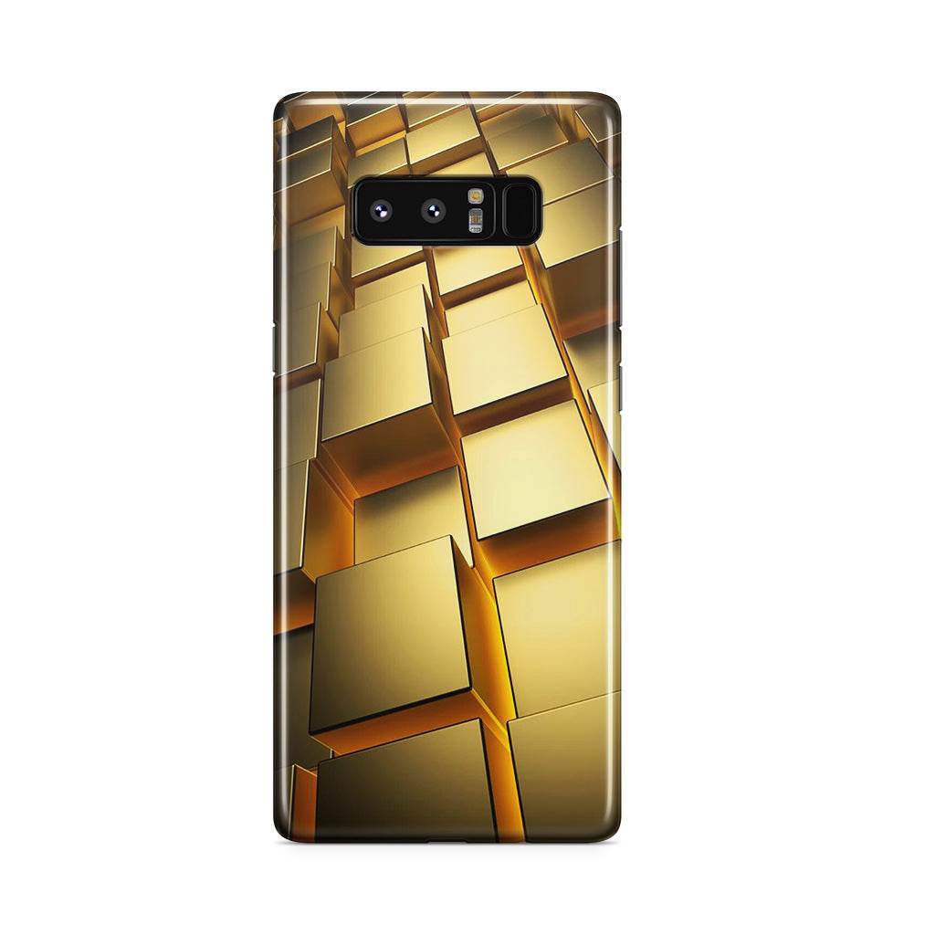 Golden Cubes Galaxy Note 8 Case