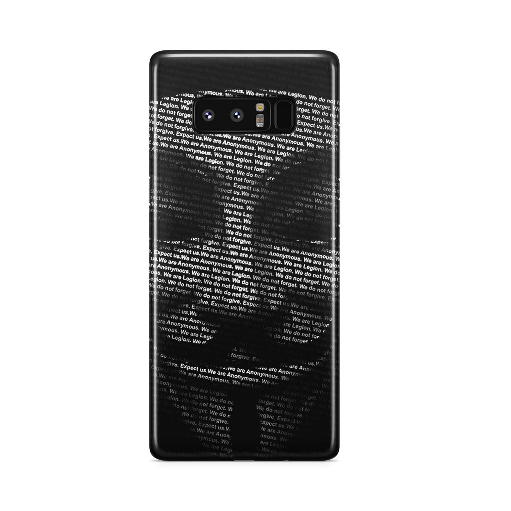 Guy Fawkes Mask Anonymous Galaxy Note 8 Case