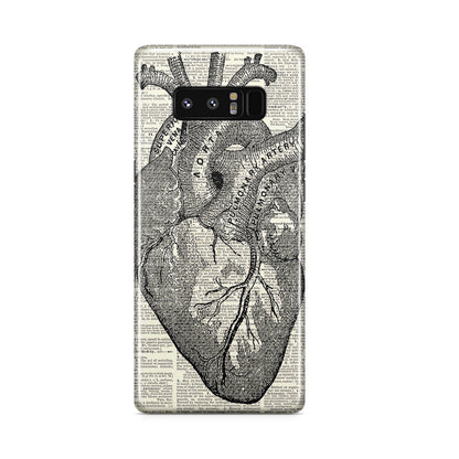 Heart Book Art Galaxy Note 8 Case