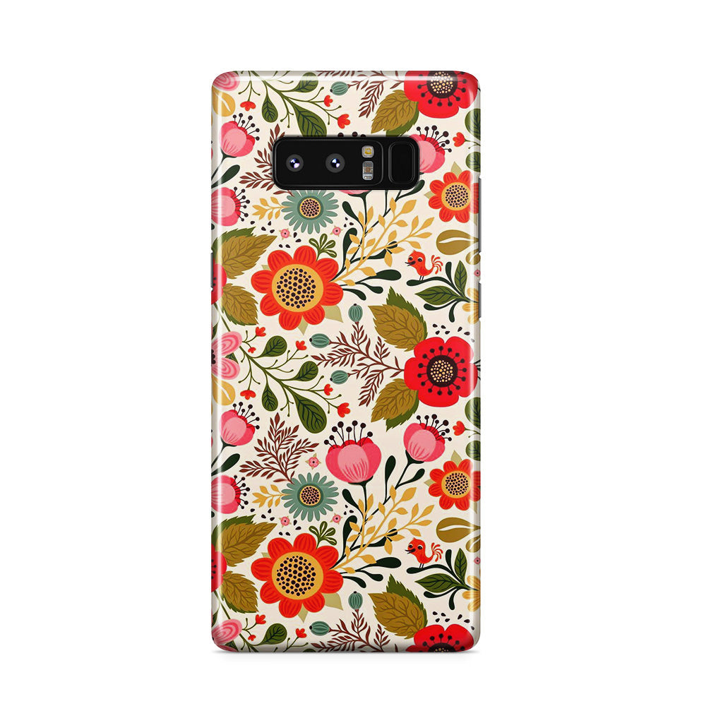 Hello Spring Pattern Galaxy Note 8 Case