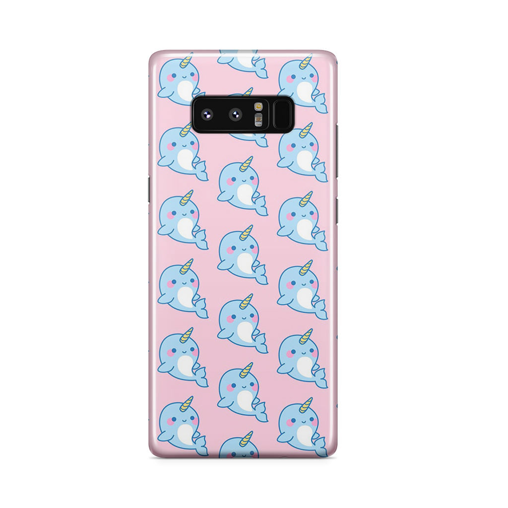 Horned Whales Pattern Galaxy Note 8 Case