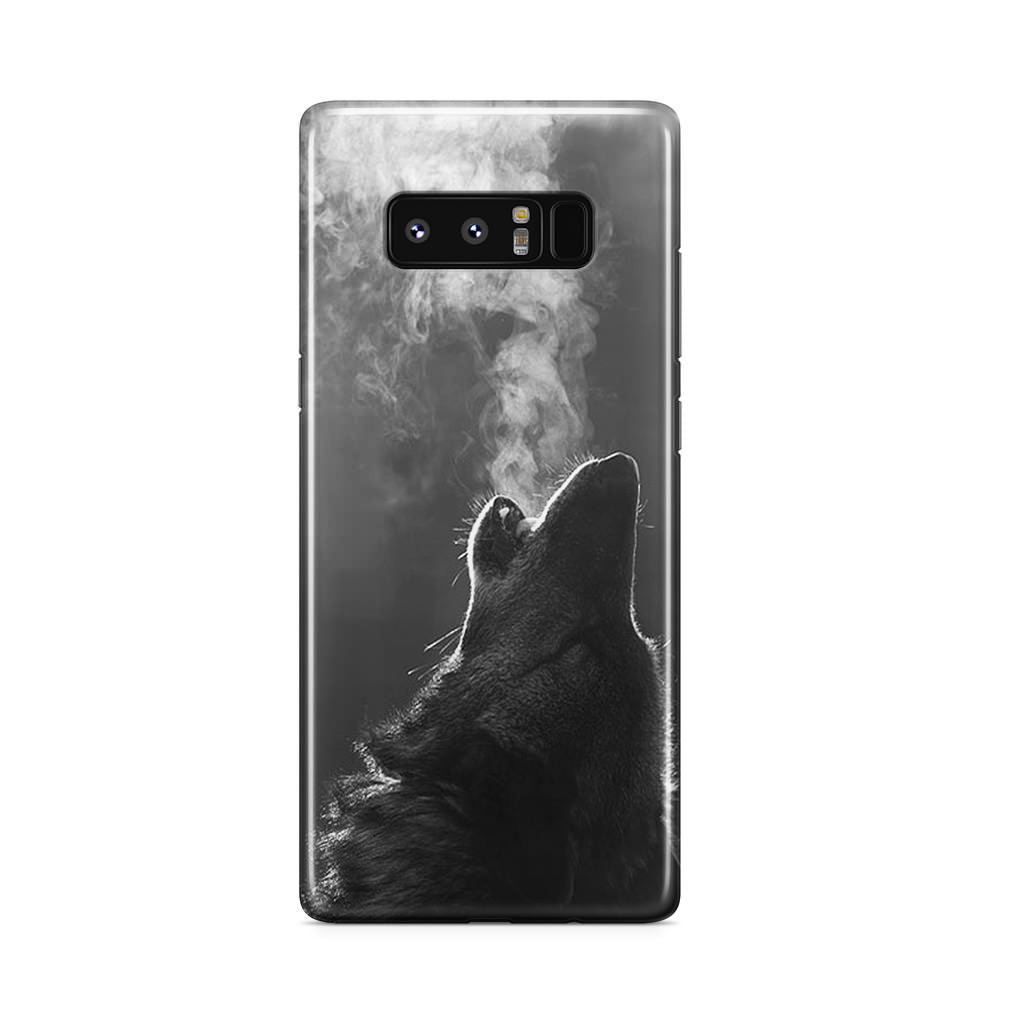 Howling Wolves Black and White Galaxy Note 8 Case