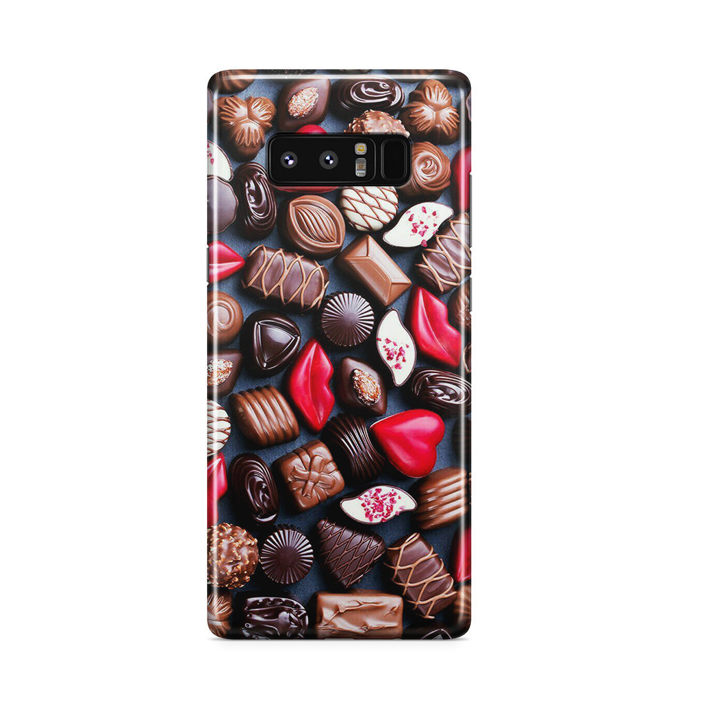 I Love Choco Pattern Galaxy Note 8 Case