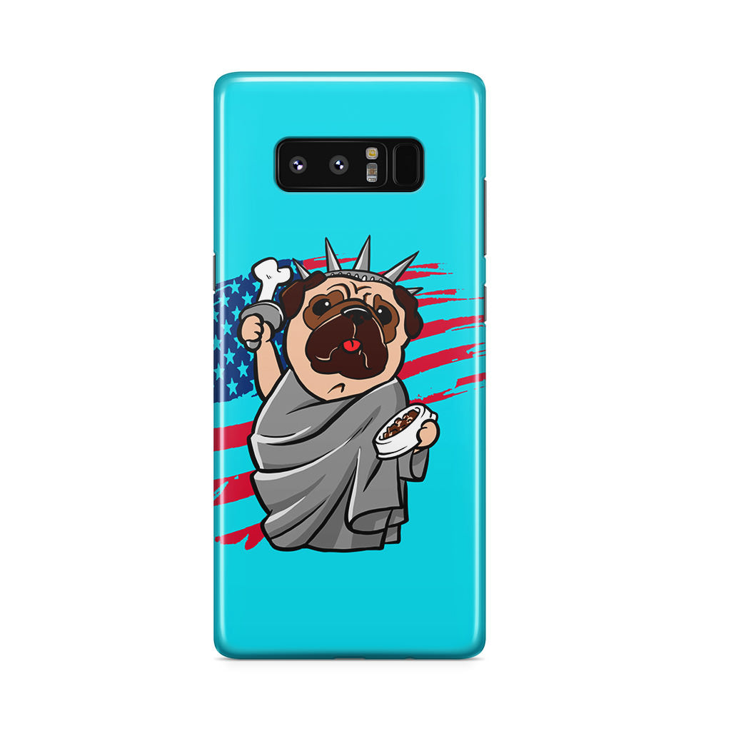 Independence Day Pug Galaxy Note 8 Case