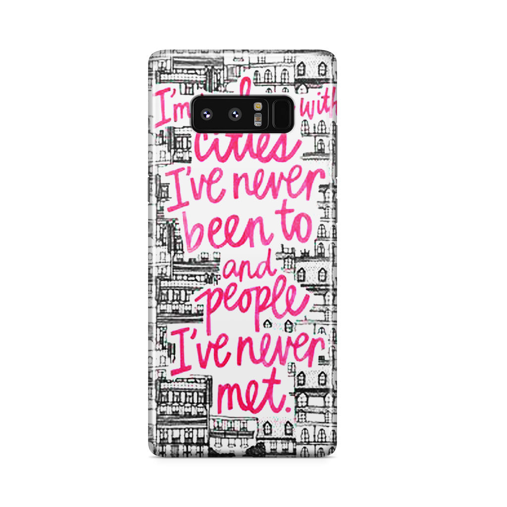 John Green Quotes I'm in Love With Cities Galaxy Note 8 Case