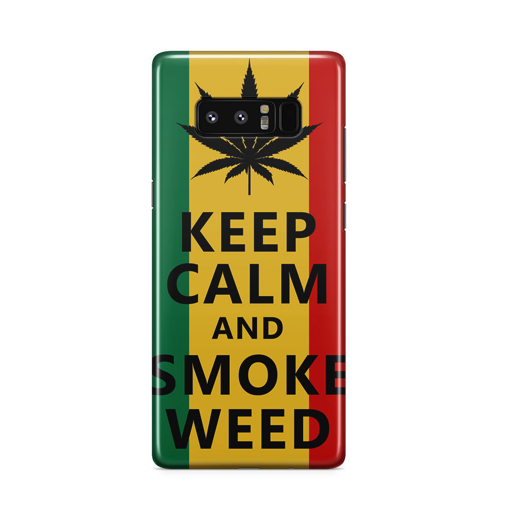 Keep Calm And Smoke Weed Galaxy Note 8 Case