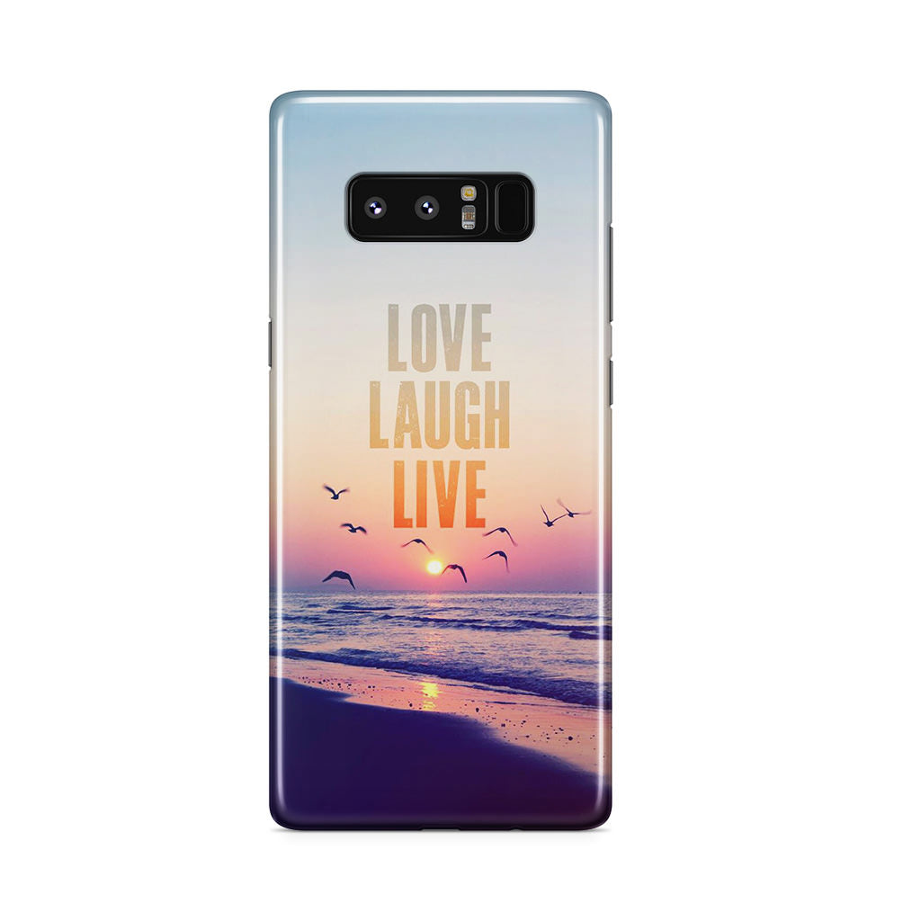 Love Laugh Live Galaxy Note 8 Case