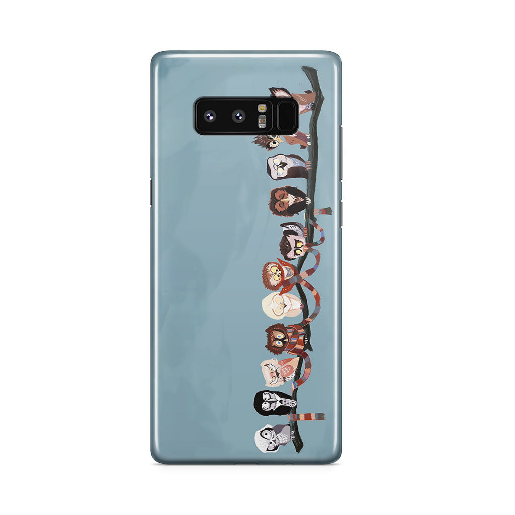 Owls on The Branch Galaxy Note 8 Case