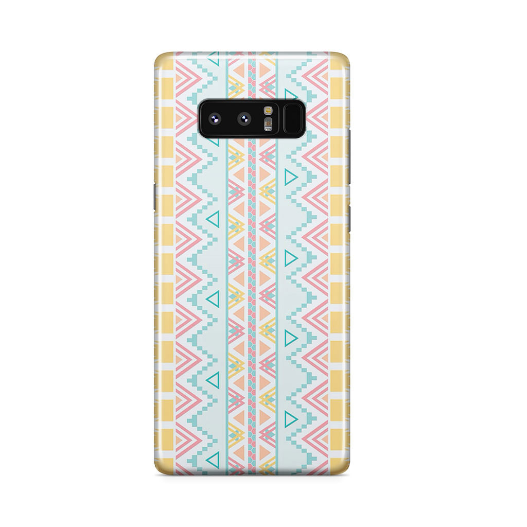 Peach Aztec Pattern Galaxy Note 8 Case