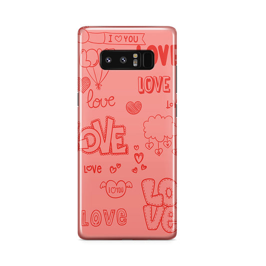 Pink Lover Galaxy Note 8 Case