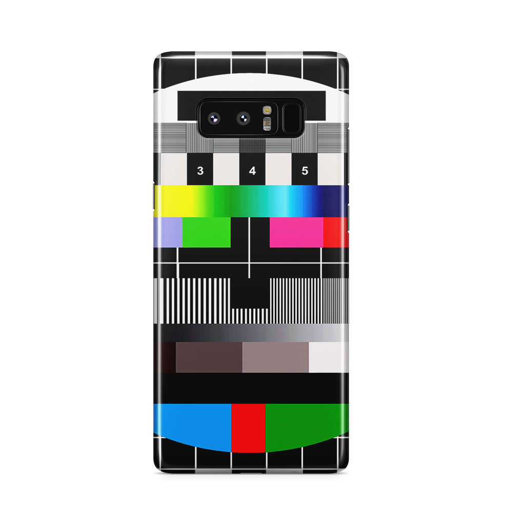 Scheme Pause TV Colorful Mesh Galaxy Note 8 Case