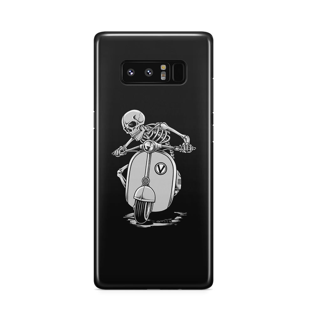 Skeleton Rides Scooter Galaxy Note 8 Case