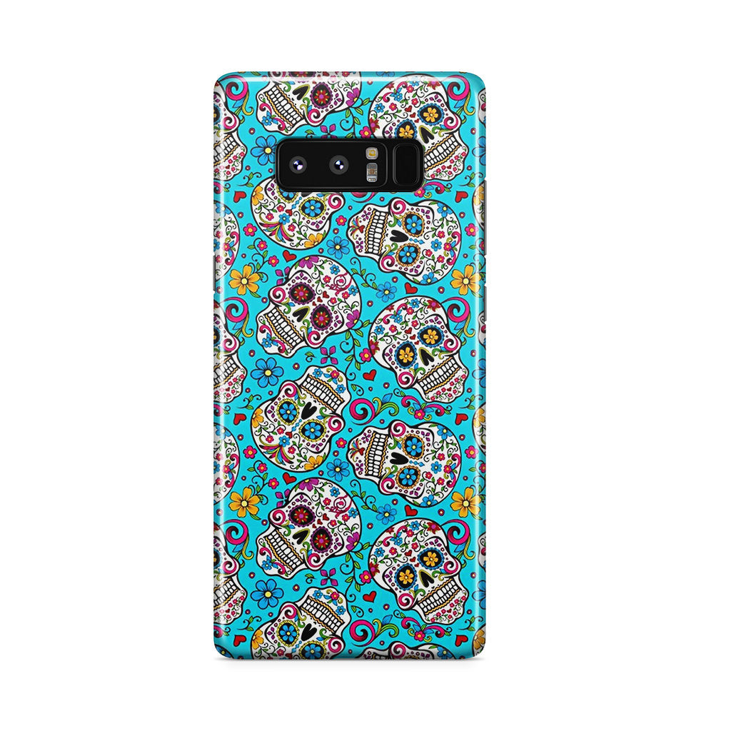 Skull Floral Sugar Galaxy Note 8 Case