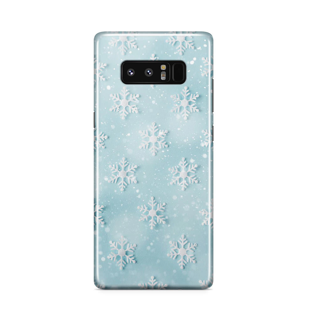 Snowflakes Pattern Galaxy Note 8 Case