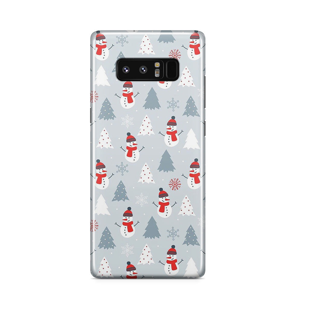 Snowmans Pattern Galaxy Note 8 Case