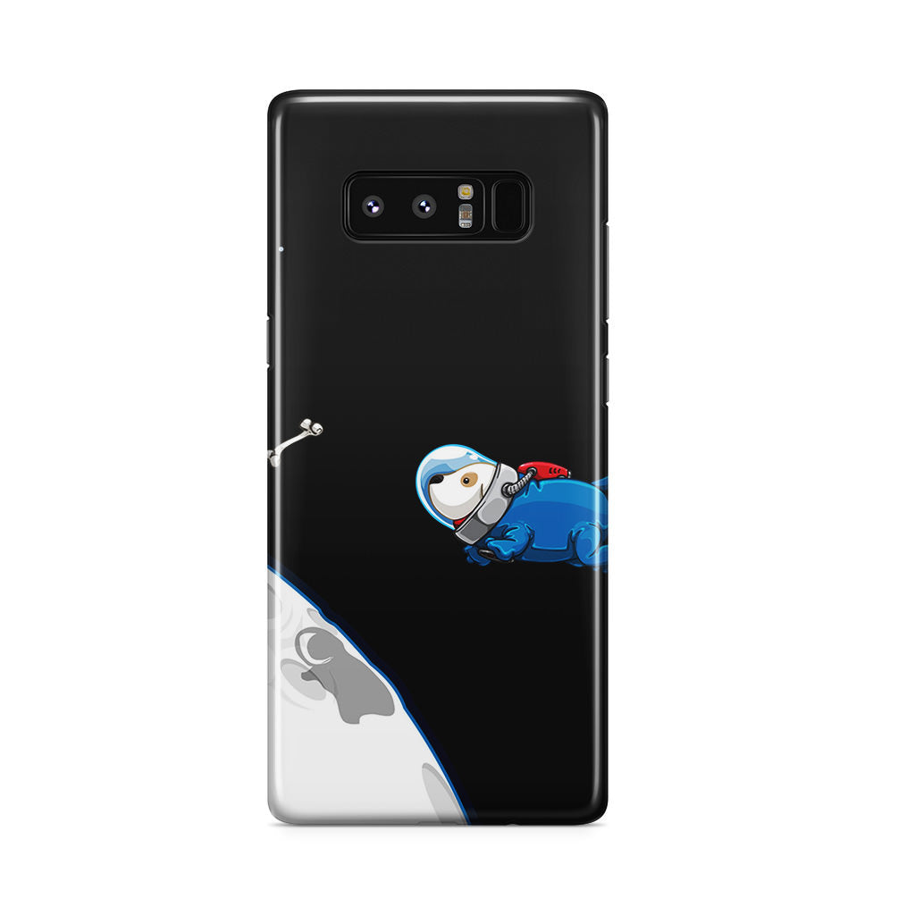 Space Dog Chasing A Bone Galaxy Note 8 Case