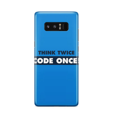 Think Twice Code Once Galaxy Note 8 Case