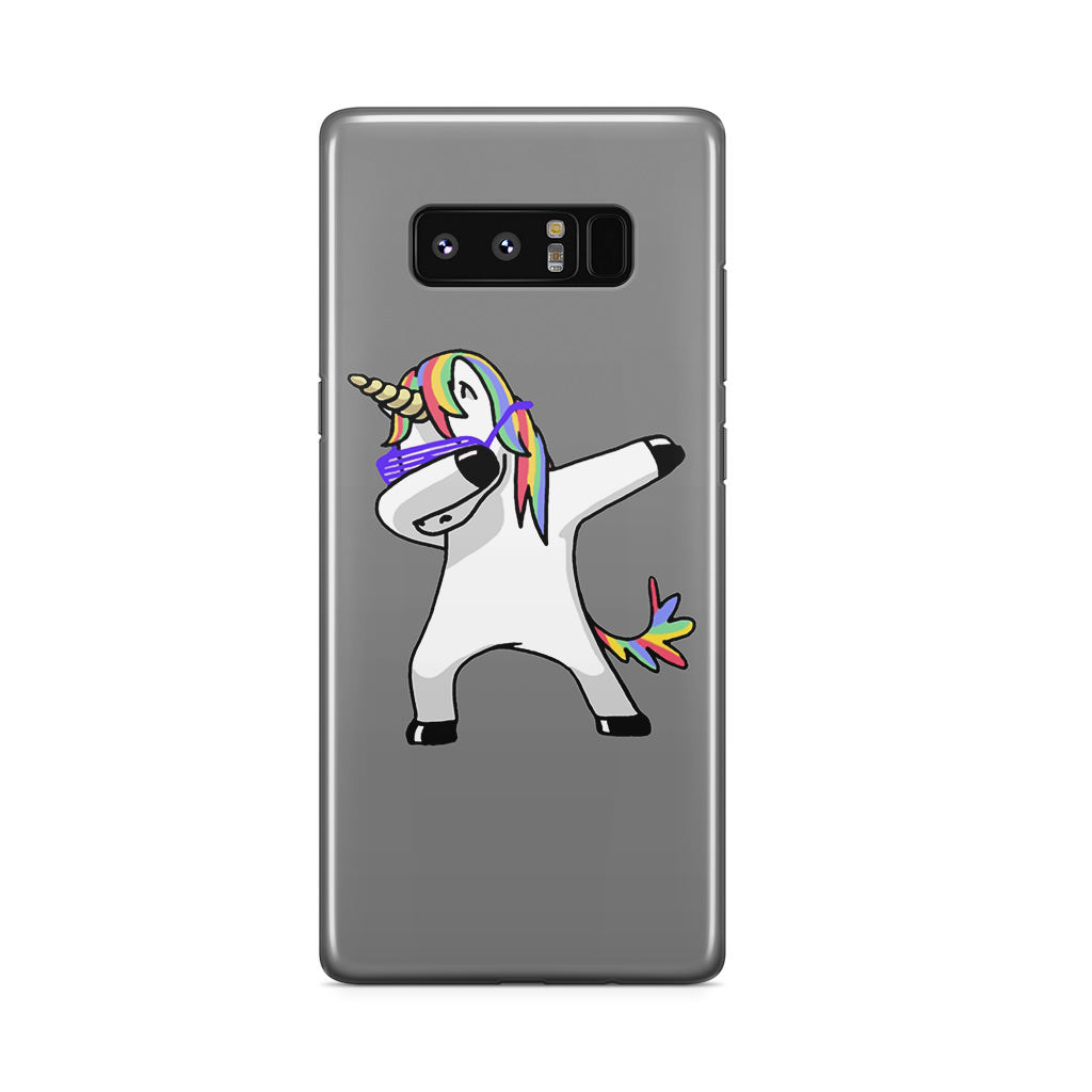 Unicorn Dabbing Grey Galaxy Note 8 Case