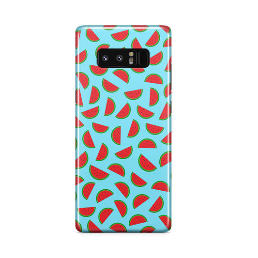 Watermelon Fruit Pattern Blue Galaxy Note 8 Case